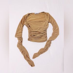 Mesh Long Sleeve Top